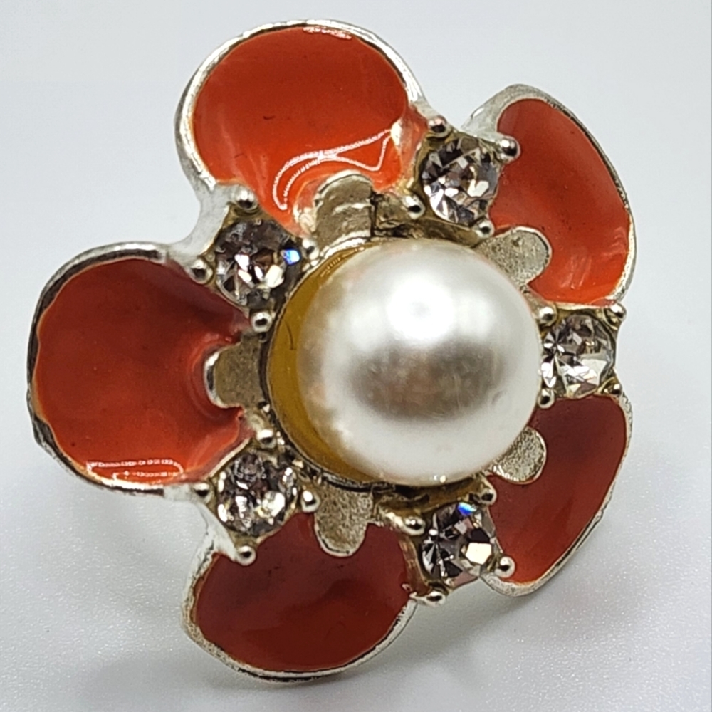 Orange Flower Adjustable Ring 45002-103